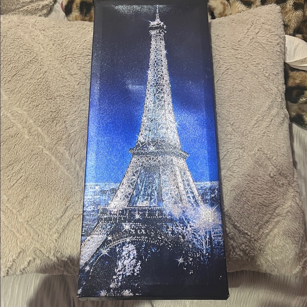 Eiffel Tower Glitter Canvas Art
